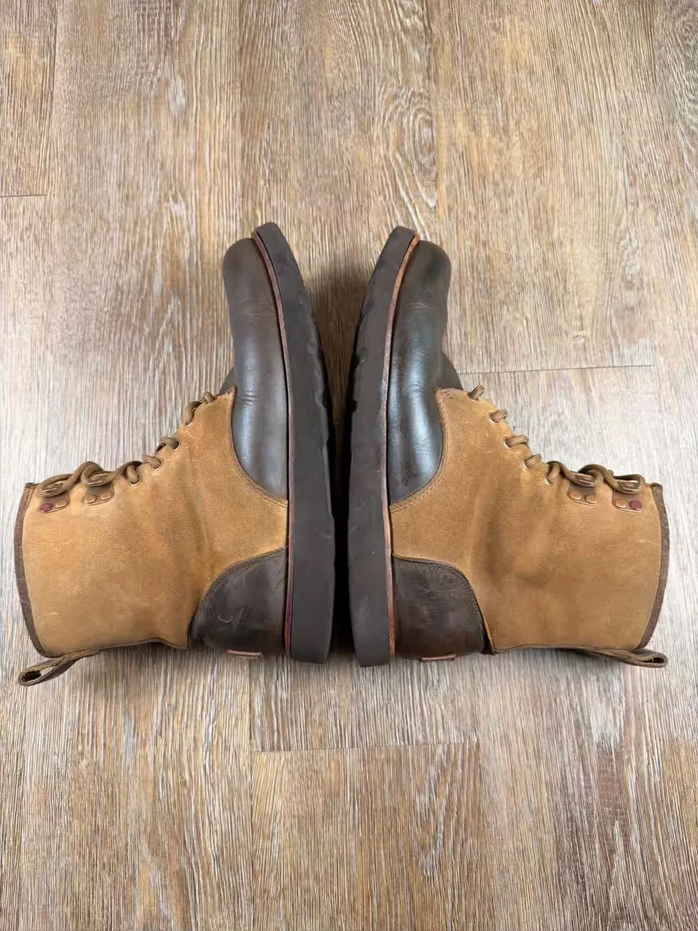 UGG Hannen TL Waterproof Leather Boots Dark Chestnut Brown Shearling Lined | 8